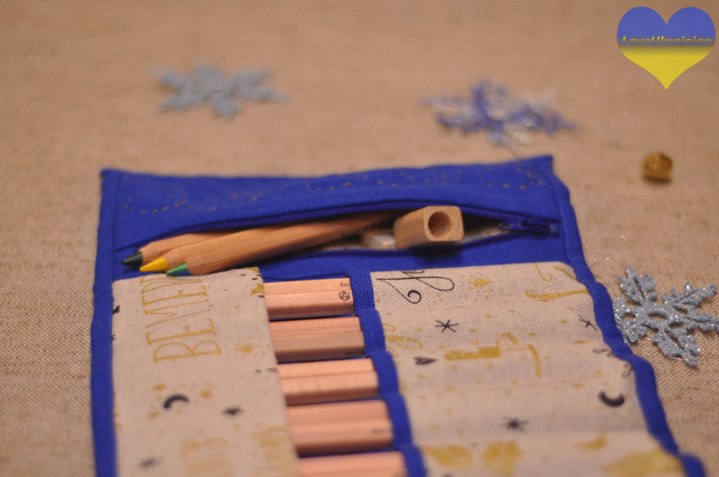 Pen roll case, stiftemäppchen, roll up pencil case, stockmar pencil holder, pencil roll, pencil holder, pencil case, artist pencil case