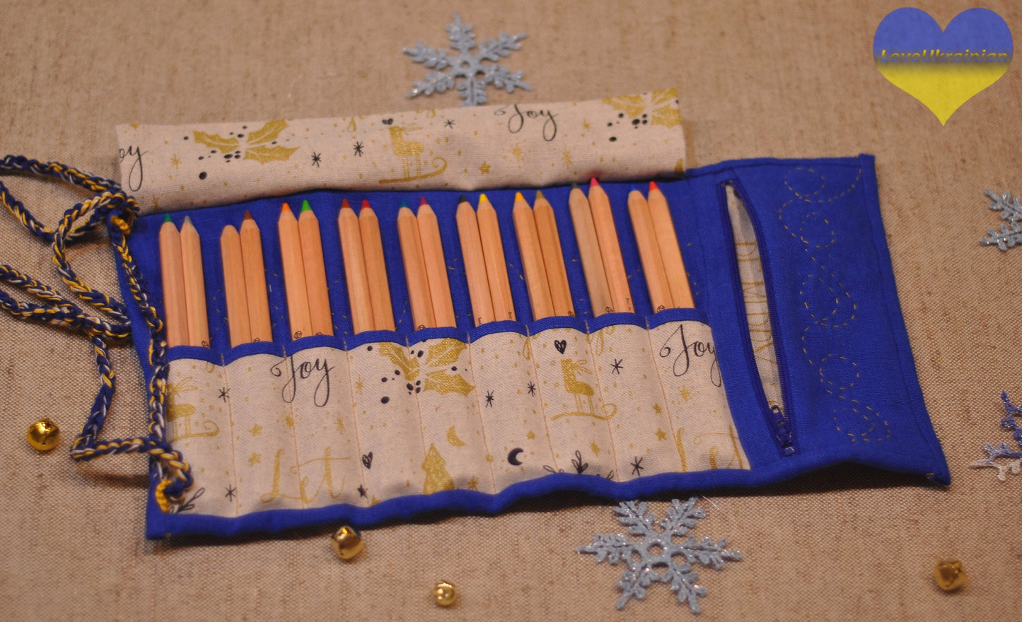 Pen roll case, stiftemäppchen, roll up pencil case, stockmar pencil holder, pencil roll, pencil holder, pencil case, artist pencil case