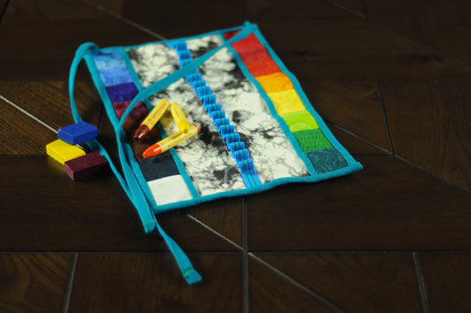 Crayon roll up, Stockmar crayon case, Waldorf crayon roll, crayon holder, crayon case, crayon roll, crayon wallet, crayon keeper